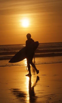 Vakkert surfeparadis. Foto: Runar Larsen.