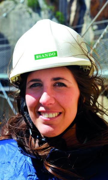 Alicia Torres bedyrer at hun følte seg trygg overalt under arbeidet med stien. Foto: Gjermund Glesnes