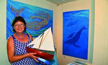 Besøk D.R Lucy i kunstgalleriet Oasis Art Gallery på Bequia. Foto: Torild Moland