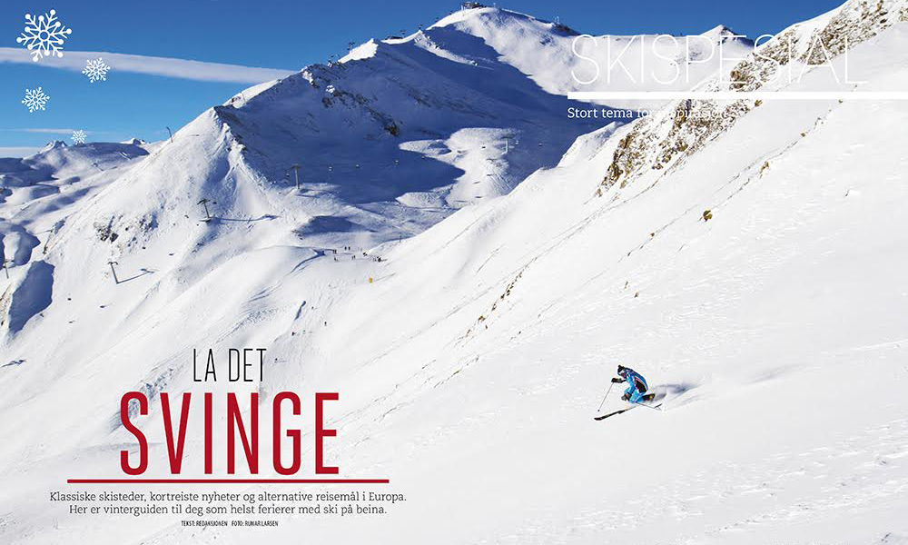 Kan vi friste med fest og fart i Ischgl, alpint i Zakopane eller billig skiferie i Bulgaria? Disse og 13 andre skisteder kan du lese om i vår skispesial i magasinet. Foto: Runar Larsen