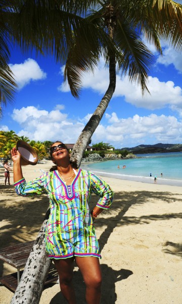 Sharon Rosario fikk flipflops til sommerferien, og når skoene var utslitt, visste hun at ferien var over. Foto: Torild Moland