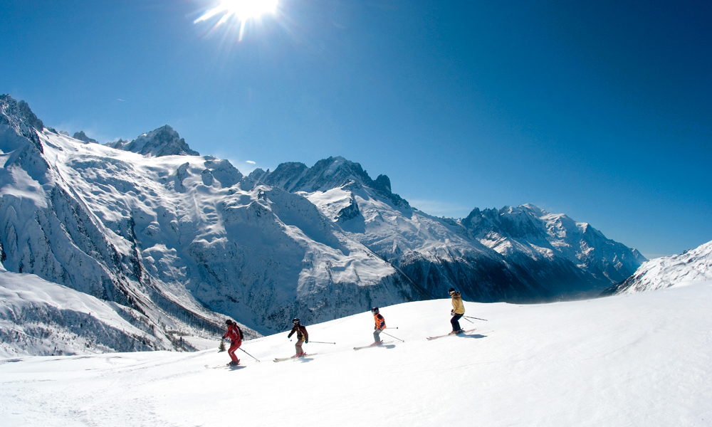 Kulissene i bakkene i Chamonix er uendelig vakre. Foto: Runar Larsen