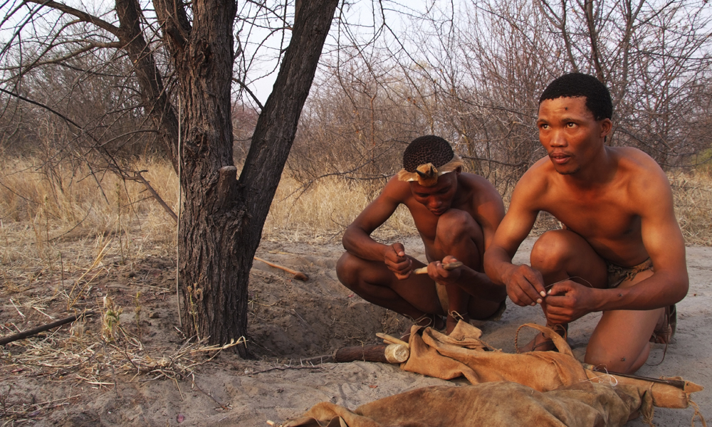 Kalaharireservatet ble opprinnelig opprettet for sanfolket, men få san lever i dag på tradisjonelt vis. Foto: Torild Moland