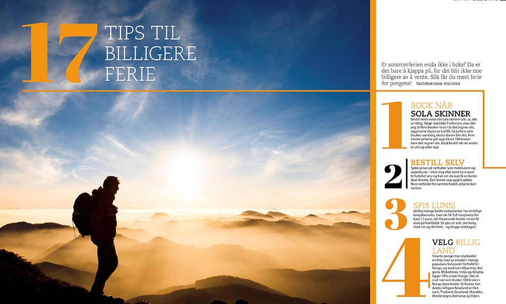 17 tips til en billigere ferie