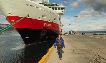 Klar for avreise med MS Fram. Foto: Ann Kristin Balto / Testpanelet