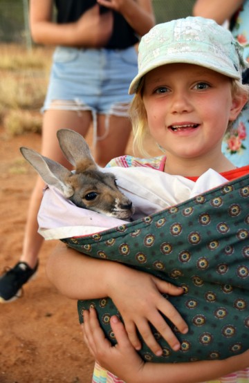Den lille kenguruen Hope er turistenes favoritt. Foto: Mari Bareksten