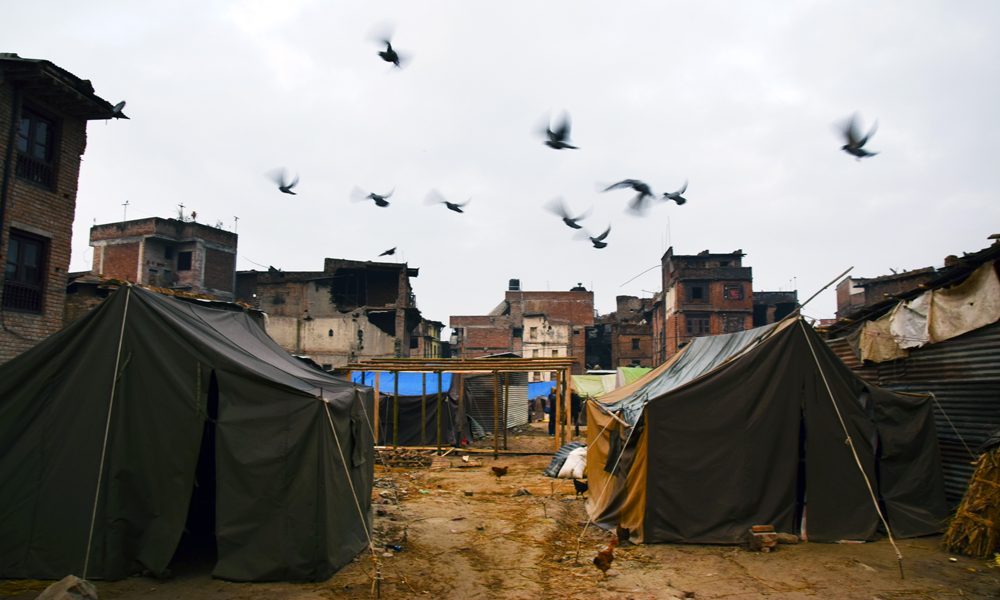 UNESCO-byen Bhaktapur i Kathmandu-dalen var et av områdene som ble hardest rammet av jordskjelvet. Foto: Mari Bareksten