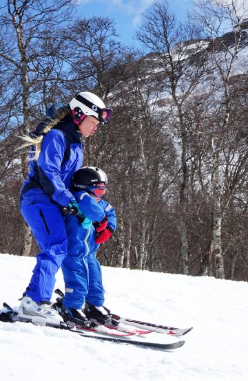 Tidlig krøkes må den som skal bli god på ski. Vangslia er beste område for barnefamilier. Foto: Torild Moland