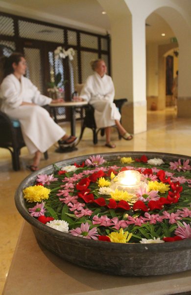Etter et bad i det salte havet, er det deilig med skikkelig spa. Her fra Mövenpick Resort. Foto: Ida Anett Danielsen