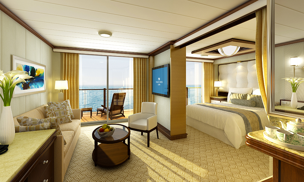 Aller finest bor man i en av suitene ombord. Foto: Princess Cruises