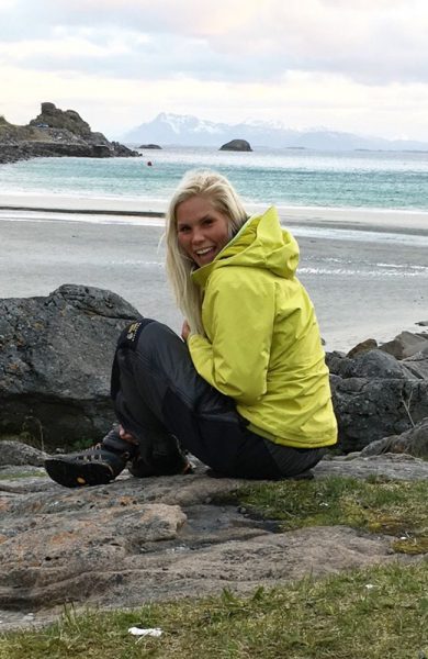 Hege Gundersen (25) er vinneren av testreisen til Icebug Experience, der hun skal løpe hele 75 km på tre dager. Sprekt! Foto: Privat 