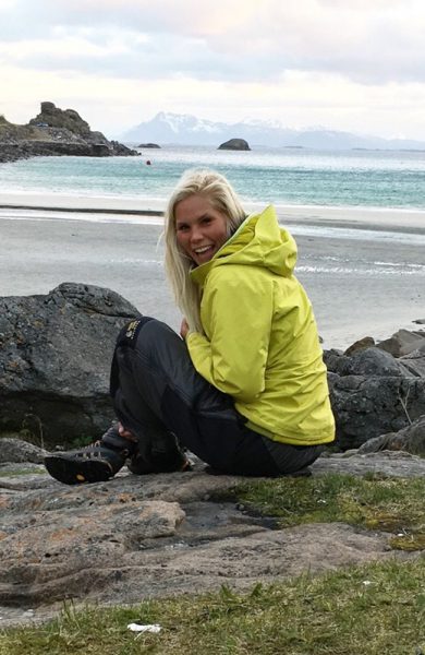 Hege Gundersen (25) er vinneren av testreisen til Icebug Experience, der hun skal løpe hele 75 km på tre dager. Sprekt! Foto: Privat