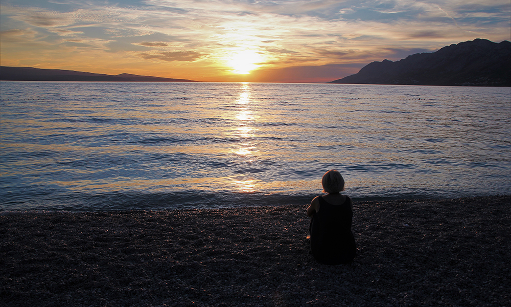 Solnedgang over Adriaterhavet. Foto: Sophie Antonsen 