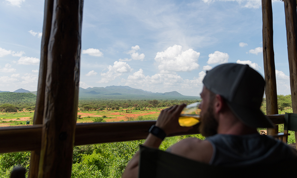 Utsikten fra restauranten til Kilaguni Serena Safari Lodge er noe av det råeste jeg har sett. Foto: Stian Klo 