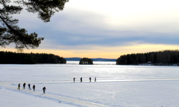 Innsjøen Runn, som ligger nær Falun, er Sveriges skøyteeldorado. Foto: Ida Anett Danielsen 