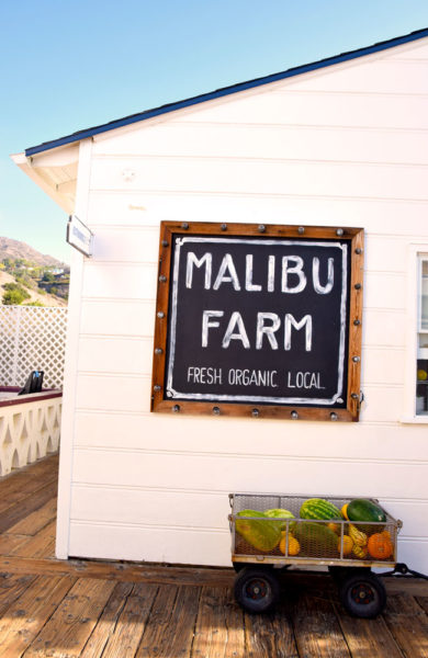 Malibu farm skilt.