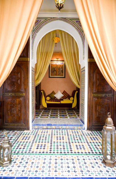 MAGISK: Kunne du tenke deg å bo her? Marrakech kryr av vakre riader. Foto: Angasana riad 