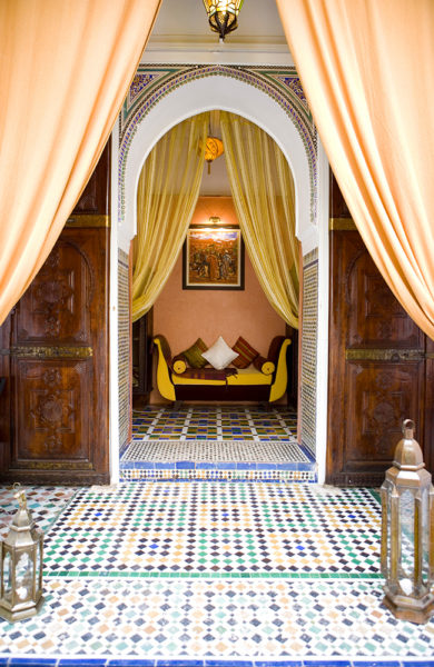 MAGISK: Kunne du tenke deg å bo her? Marrakech kryr av vakre riader. Foto: Angasana riad