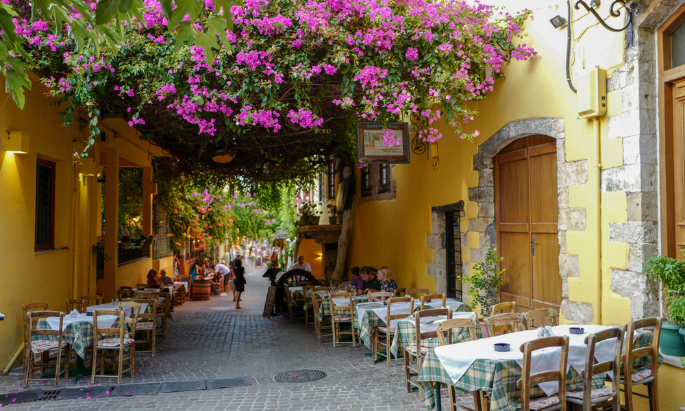 Blomstergate på Chania