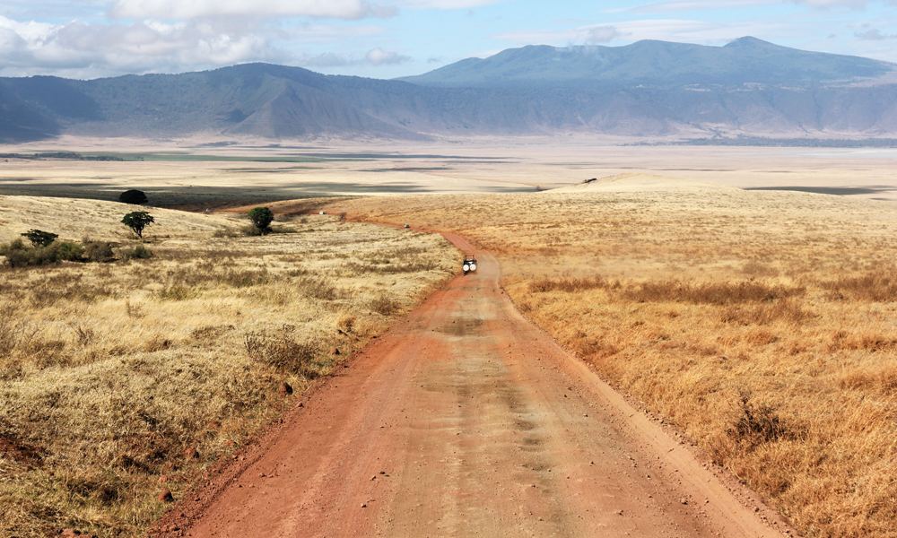 Man bør holde seg unna safri i Tanzania i april. Her fra Ngorongoro-krateret. Foto: Ronny Frimann