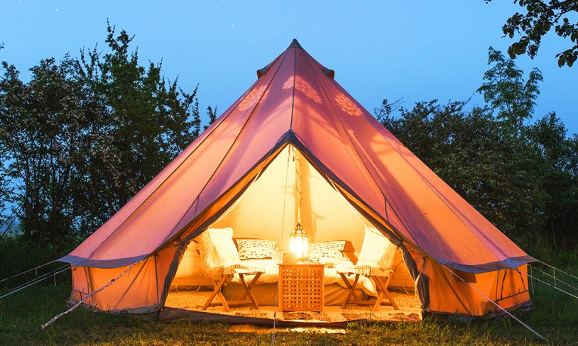 3. Glamping!