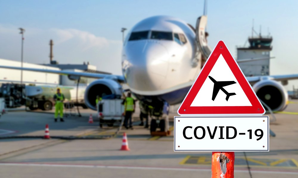 Covid 19 fareskilt