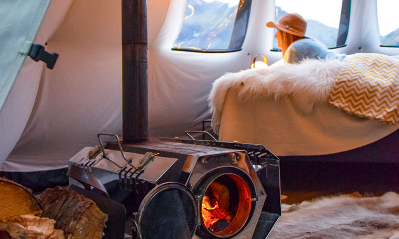 7 Glamping med peis